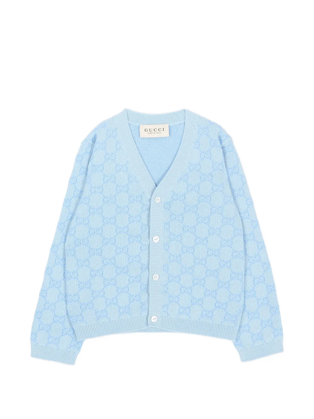 Gucci Kids GG monogram cardigan - Blau