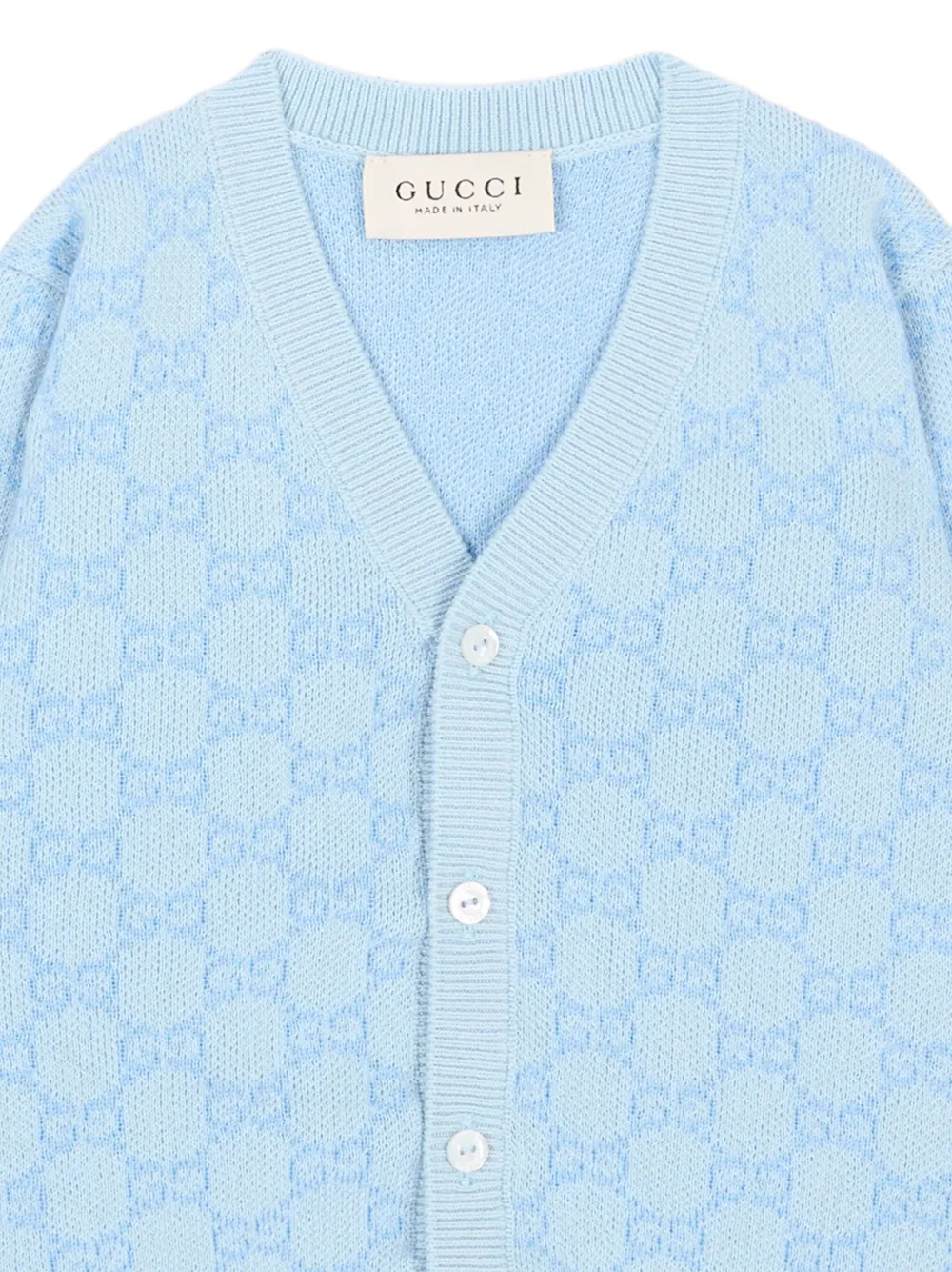 Gucci Kids Vest met GG monogram Blauw