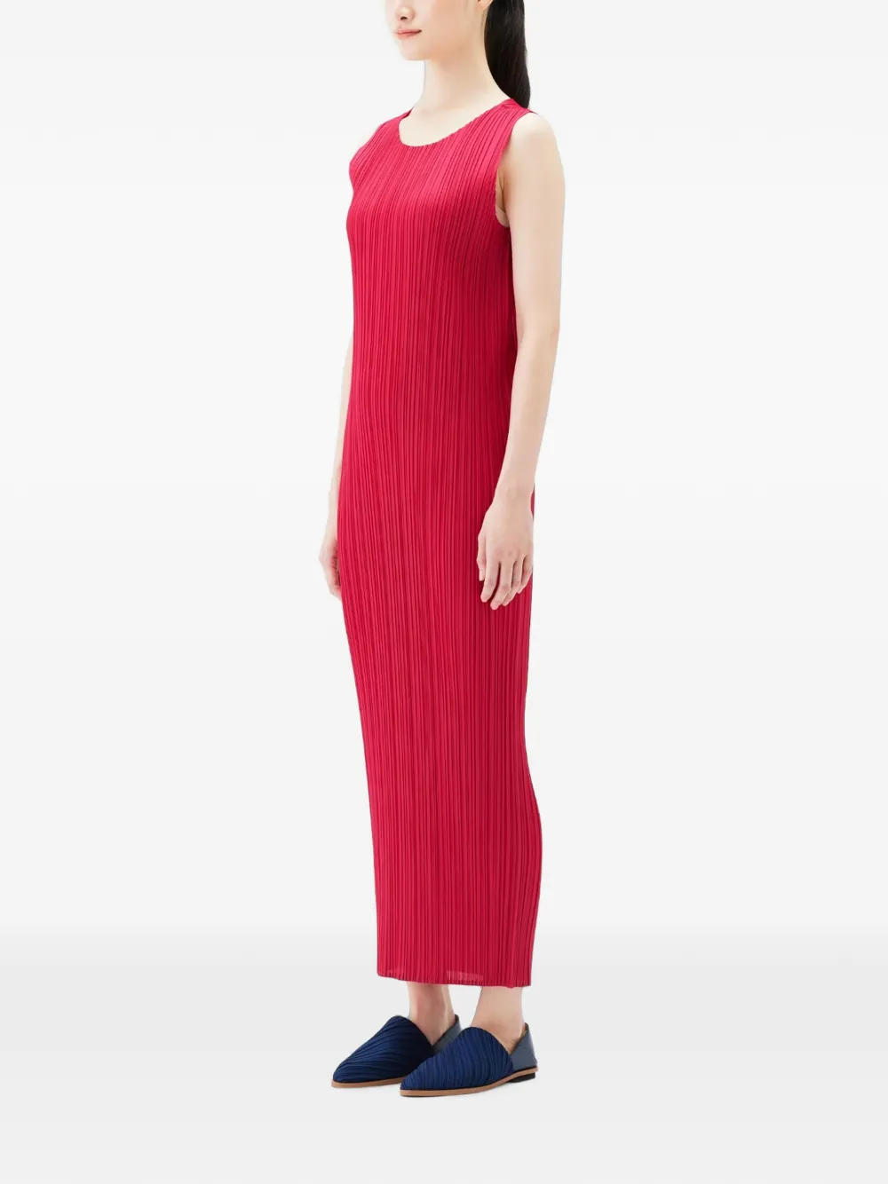 Pleats Please Issey Miyake Basics ノースリーブ マキシドレス