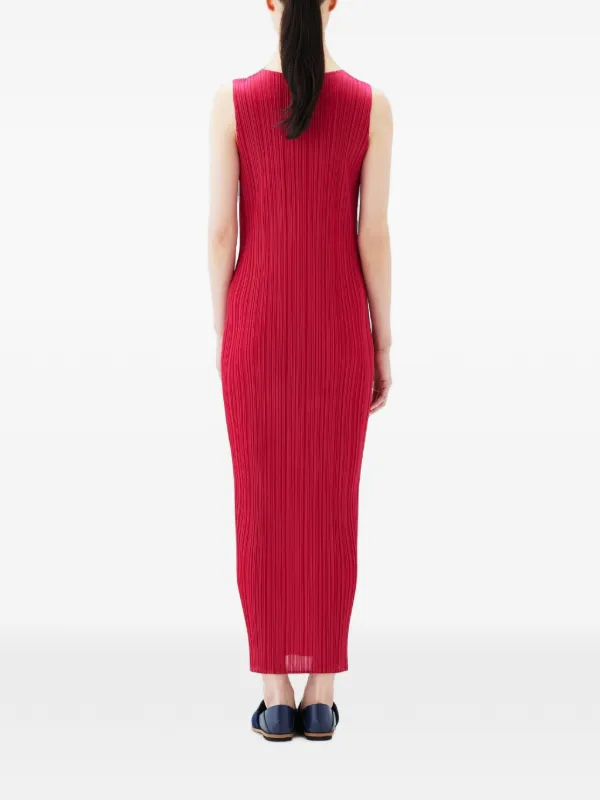 Pleats Please Issey Miyake Basics ノースリーブ マキシドレス