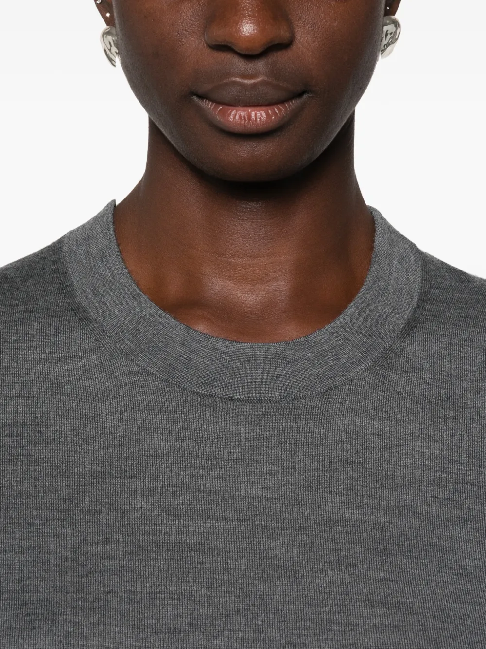LouLou de Saison Nala LDS cashmere T-shirt Grijs