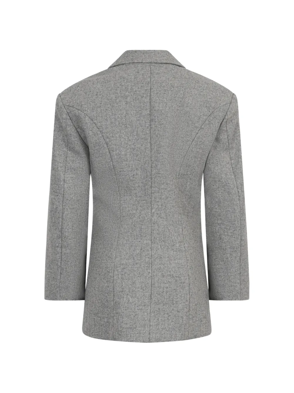 Balmain Kids Gedrapeerde blazer met revers Grijs