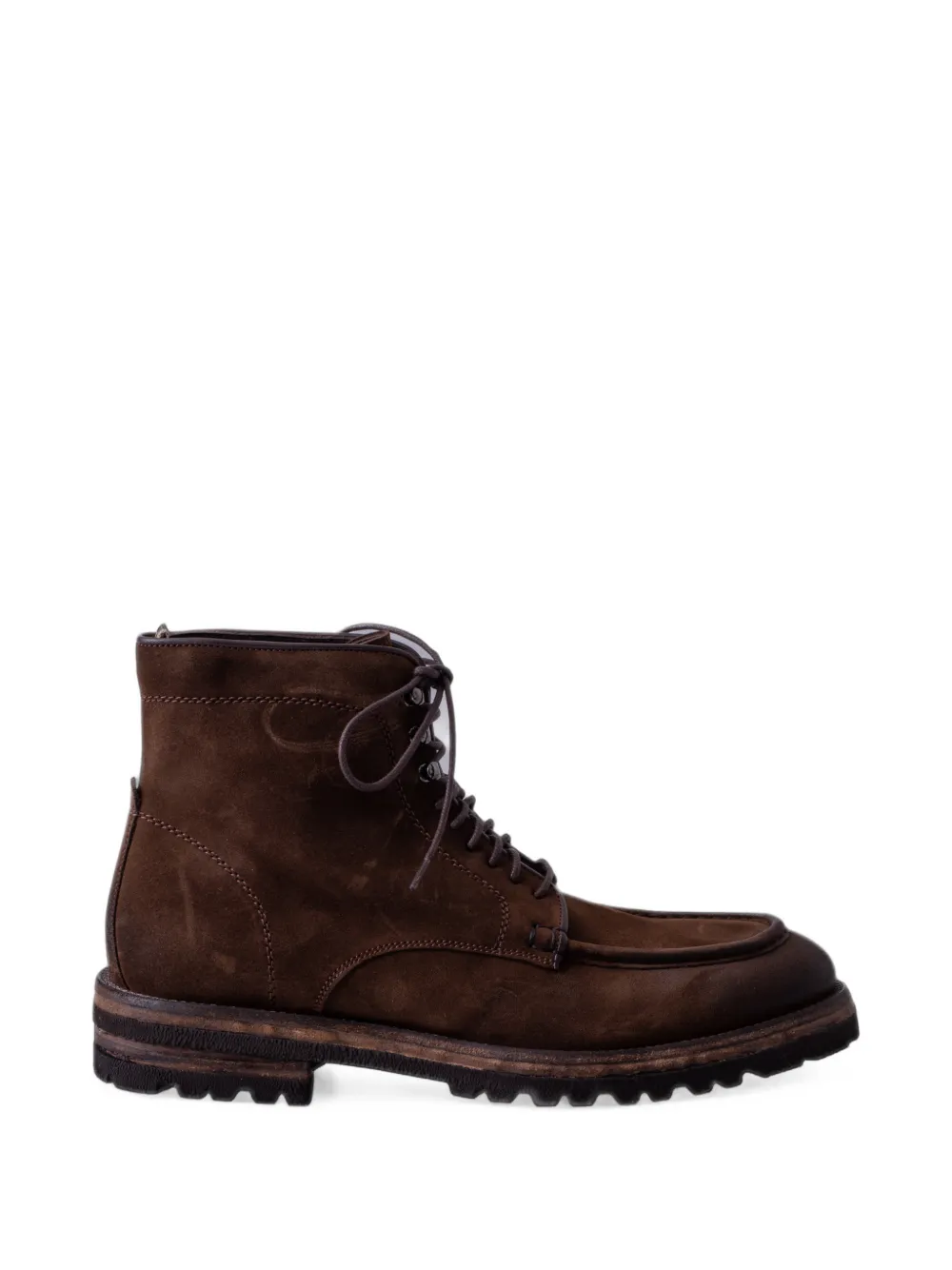 LES HÉRITIERS The Boot lace-up suede boots