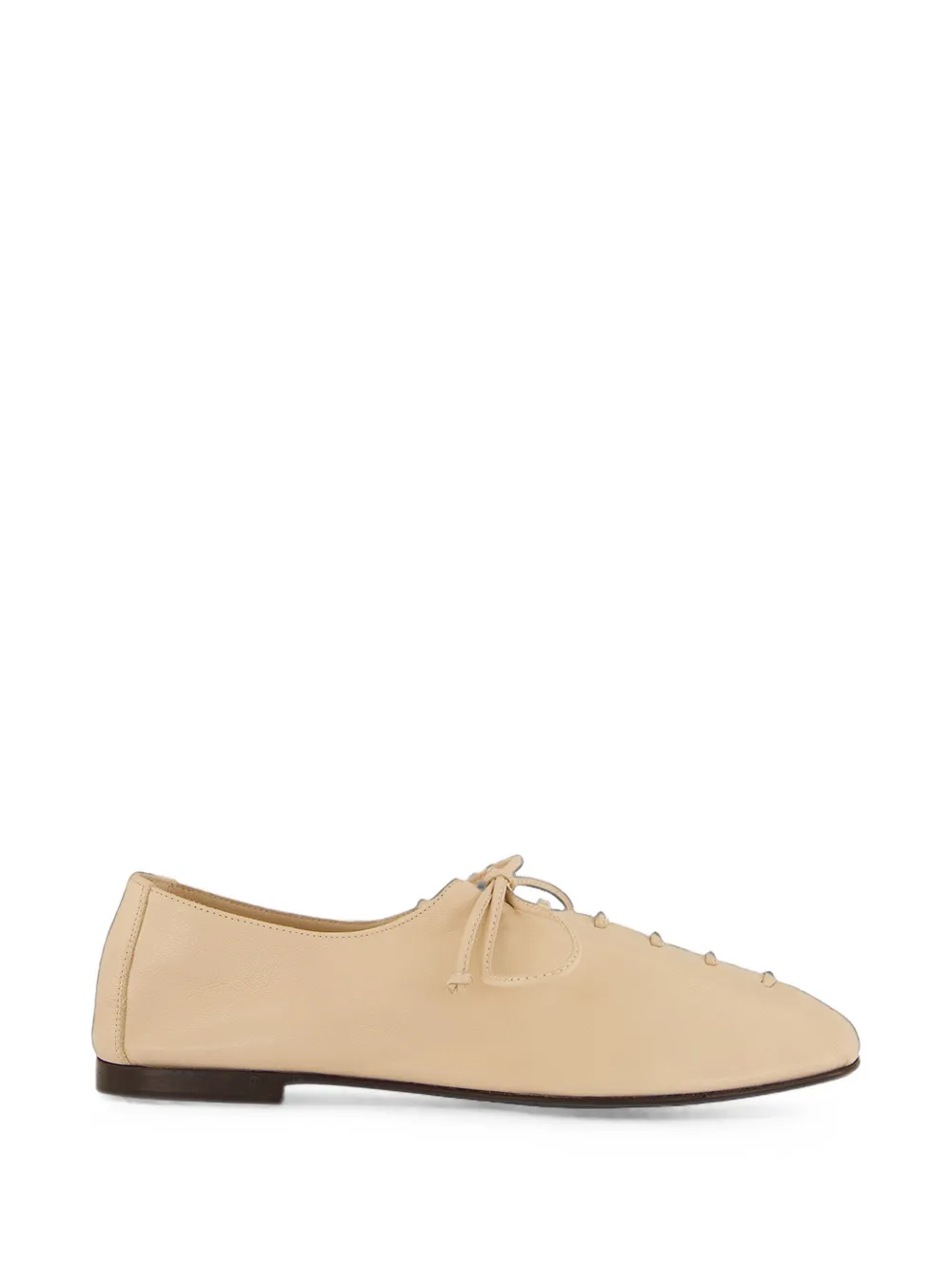 Hereu Plegada lace-up ballet flats - Toni neutri