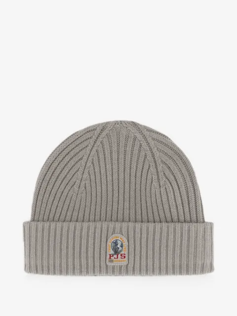 Parajumpers logo-patch ribbed beanie hat