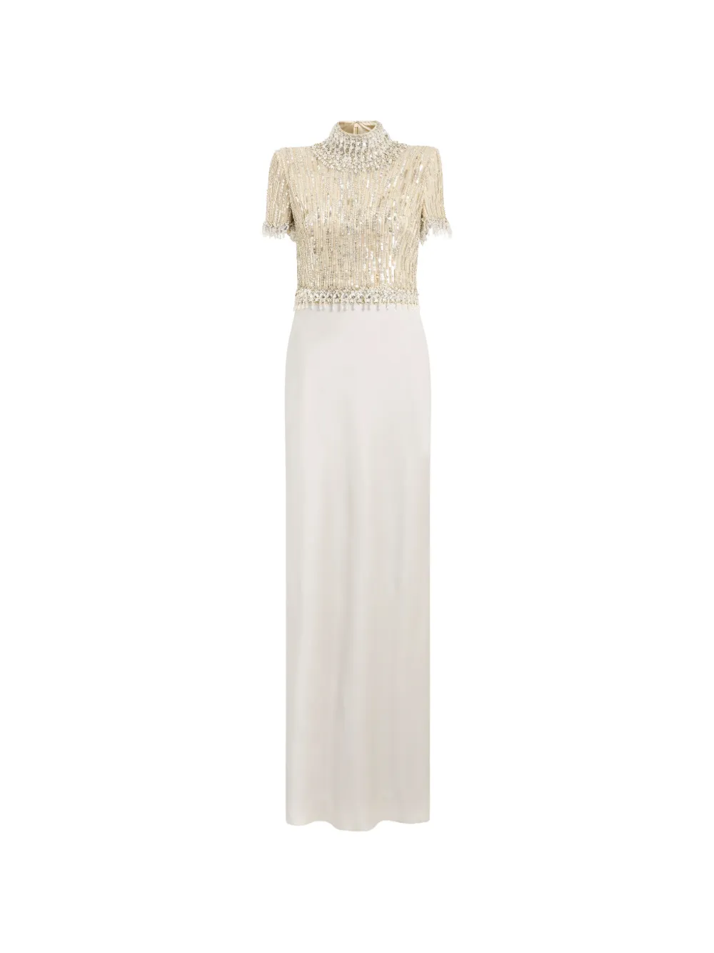 Jenny Packham Trinity Maxi Dress In Neutrals