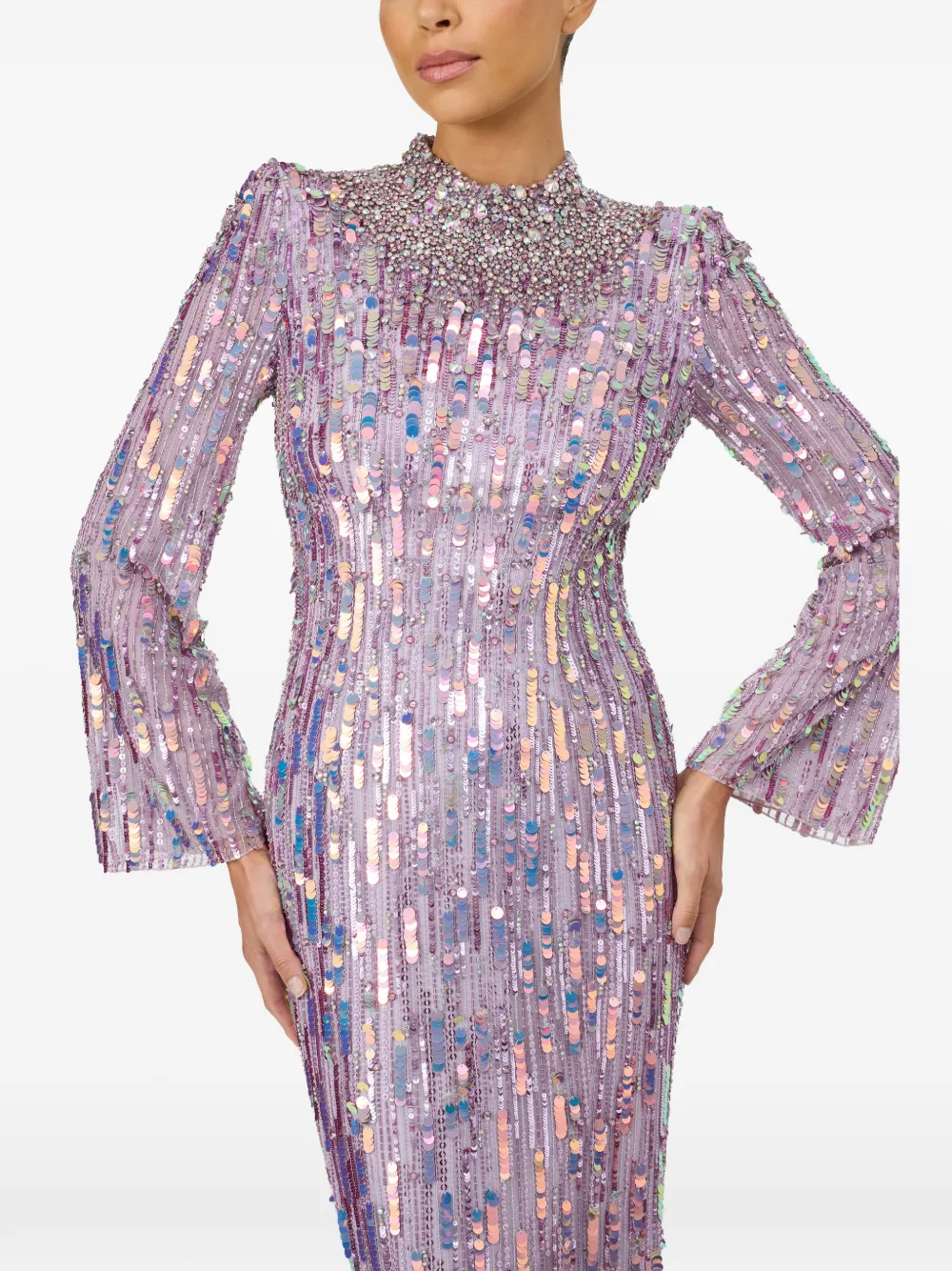 Jenny Packham Zodiac maxi-dress Paars