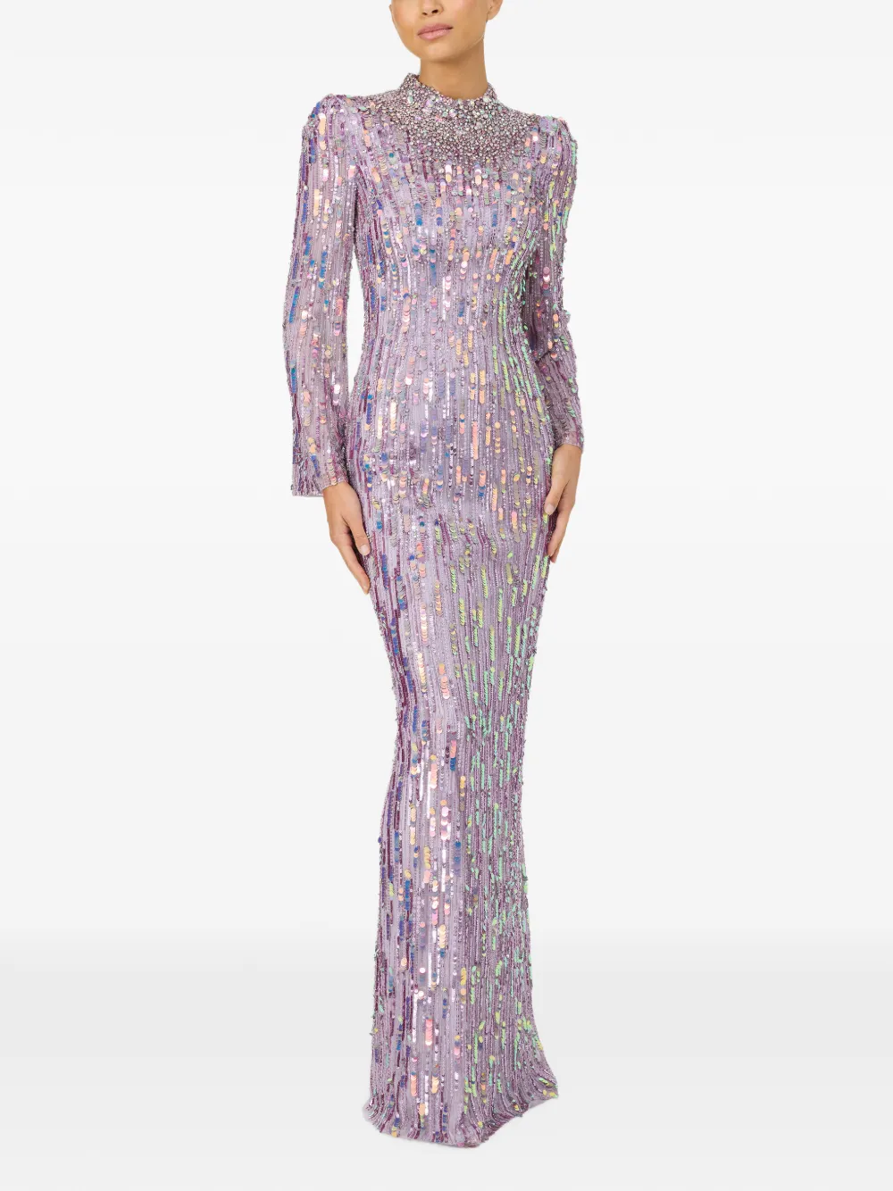 Jenny Packham Zodiac maxi-dress Paars