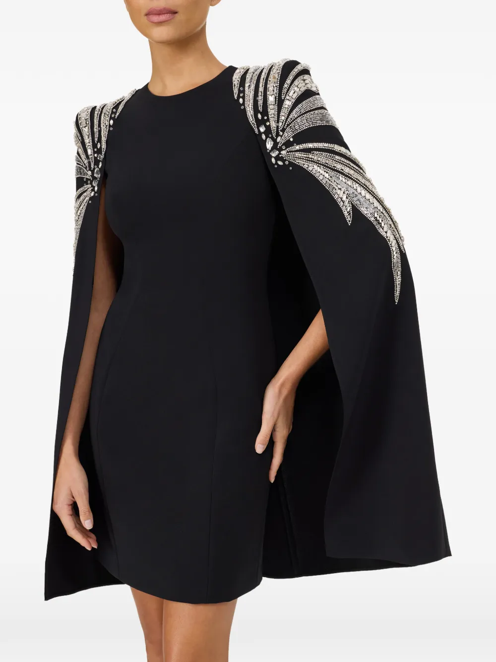 Jenny Packham Starlighter mini-jurk Zwart