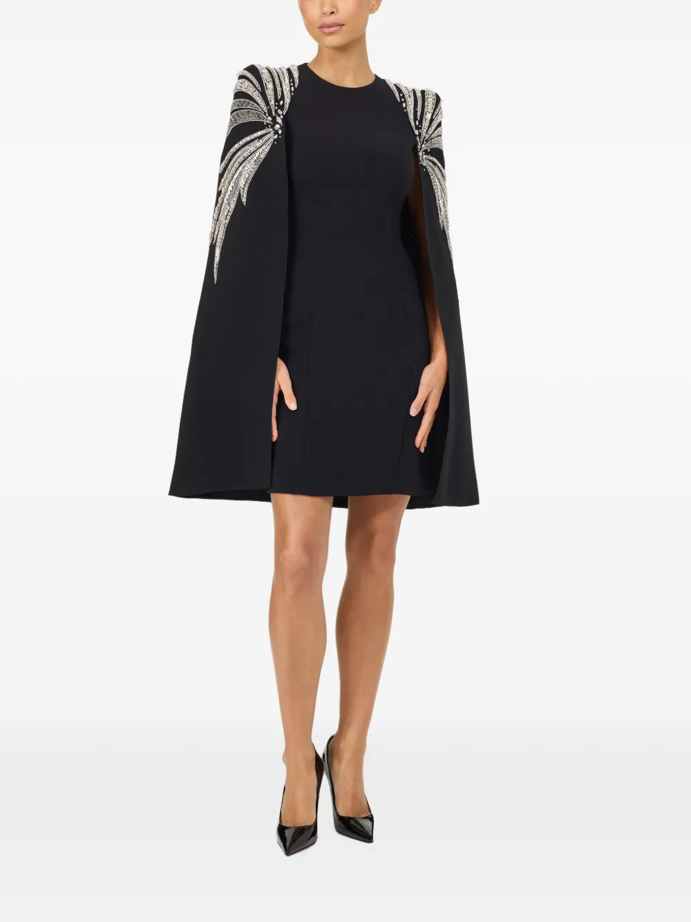 Jenny Packham Starlighter mini-jurk Zwart