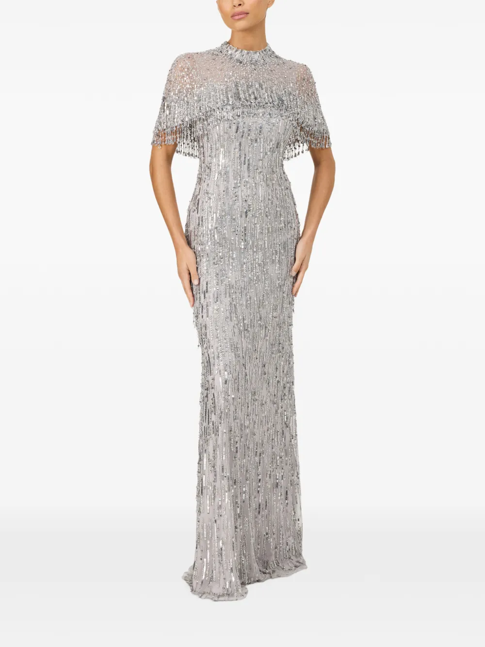 Jenny Packham Leia jurk Zilver