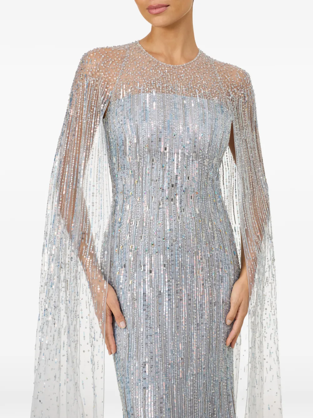 Jenny Packham Cosmic Dust jurk Zilver