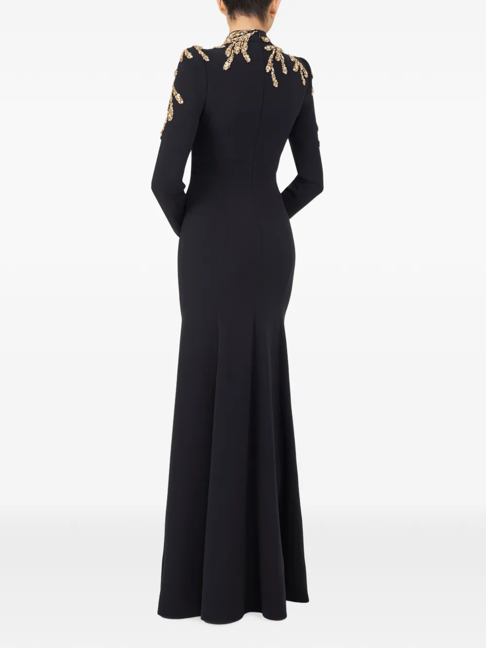 Jenny Packham Viper maxi-dress Zwart