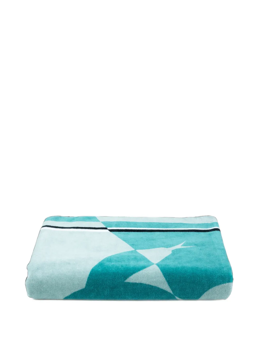 Roberto Cavalli Home Mirror Snake beach towel Blauw