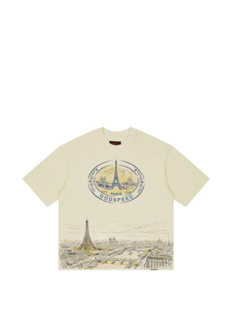 GODSPEED Paris Skyline graphic-print T-shirt