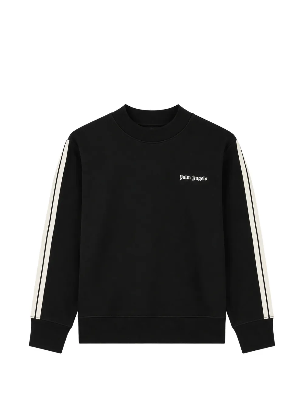 Palm Angels Kids logo-print side-stripe sweater - Nero