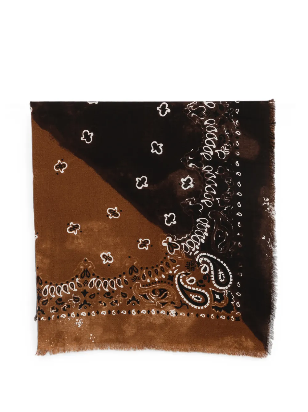Destin paisley-print scarf - Braun