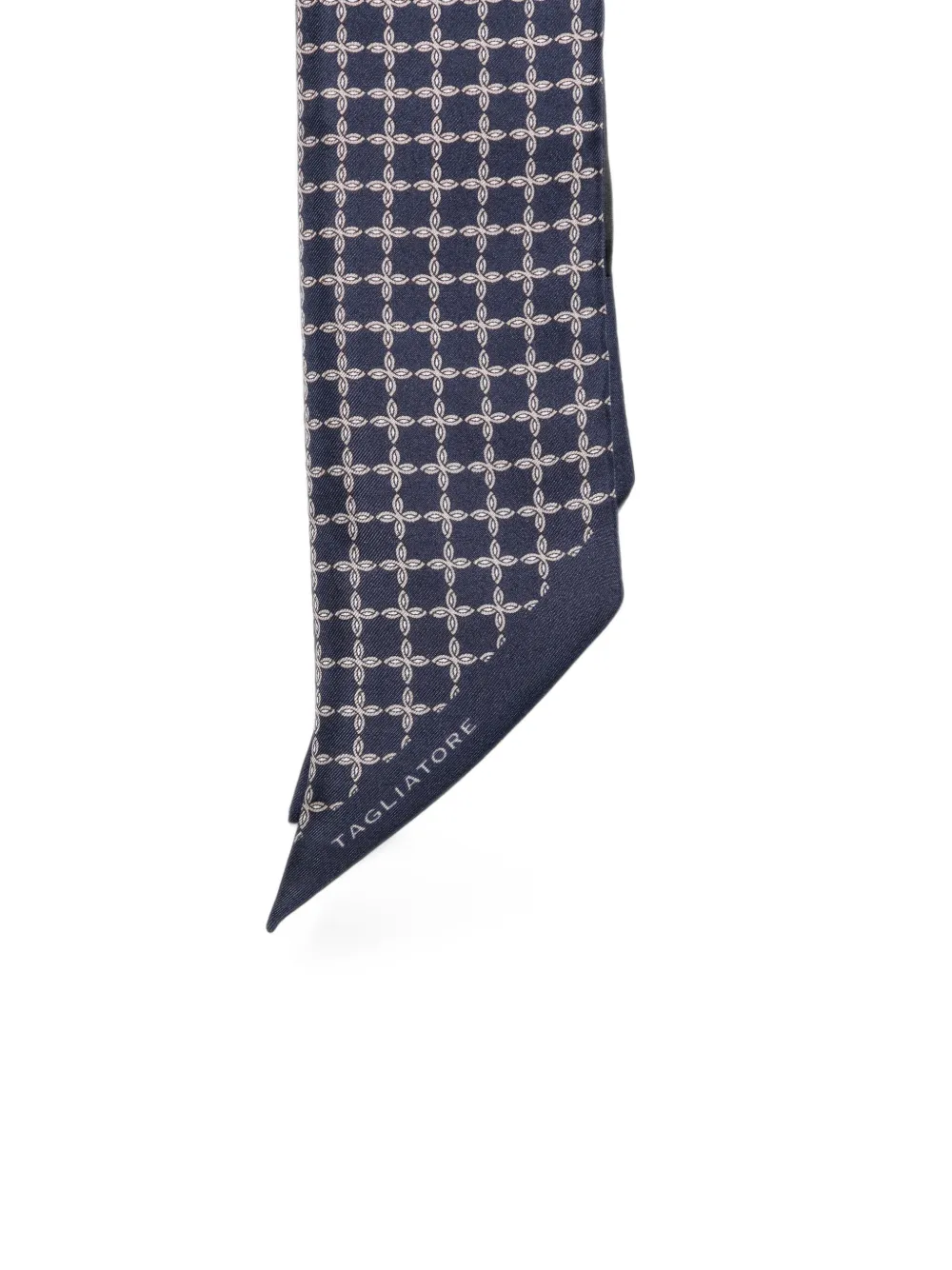 Tagliatore Sjaal met geometrische print Blauw