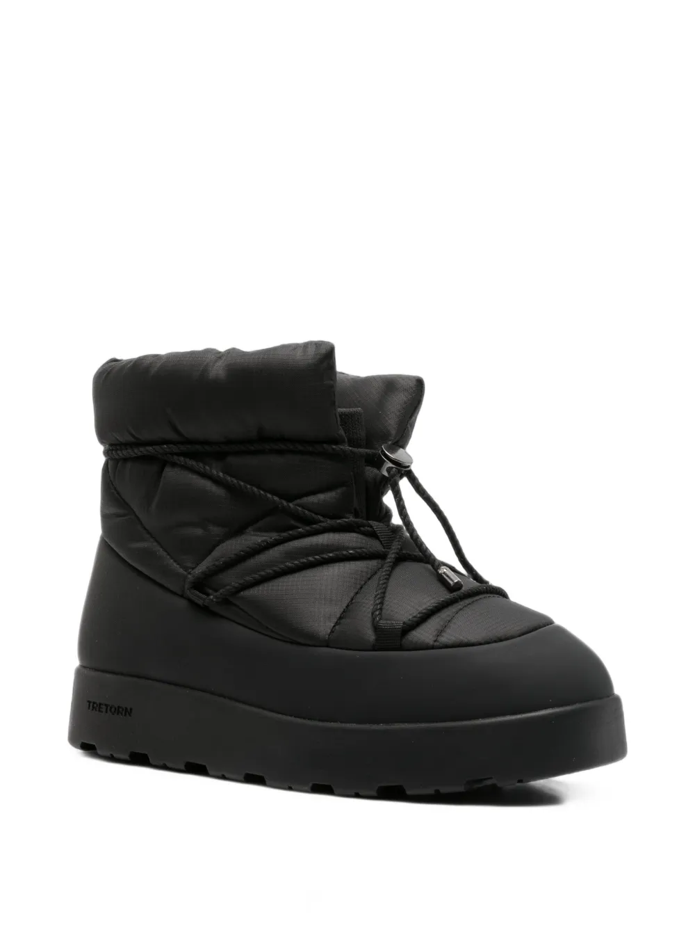 Tretorn Iluna Hybrid quilted drawstring boots Zwart