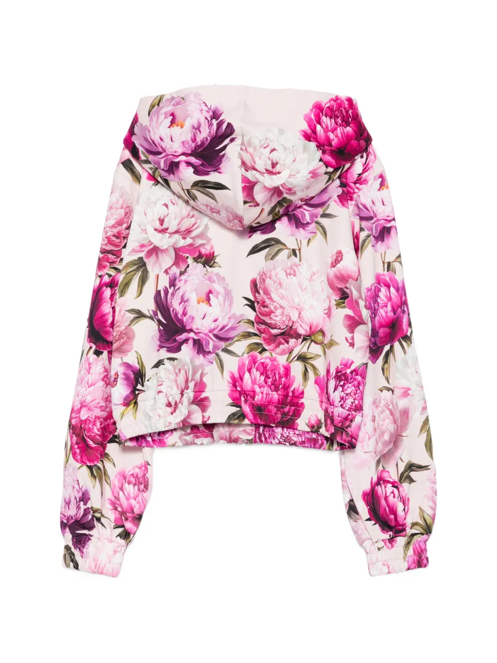 Dolce & Gabbana Kids Hoodie met bloemenprint Roze