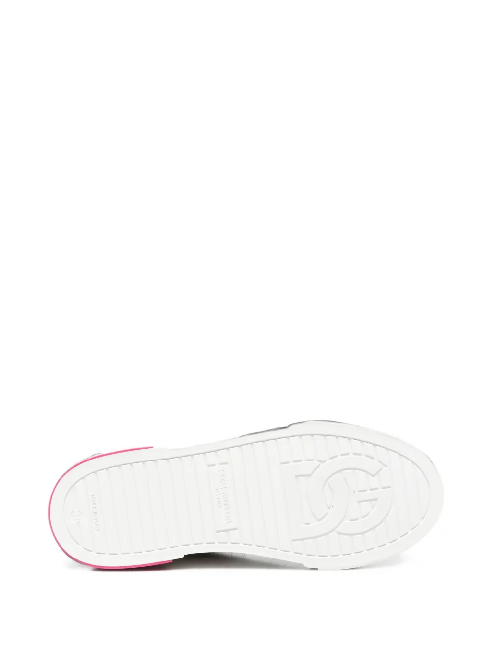 Dolce & Gabbana Kids Portofino Licht sneakers met graffiti-print Wit
