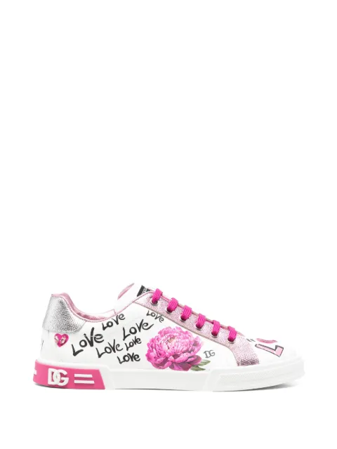 Dolce & Gabbana Kids Tênis Portofino Light com estampa graffiti