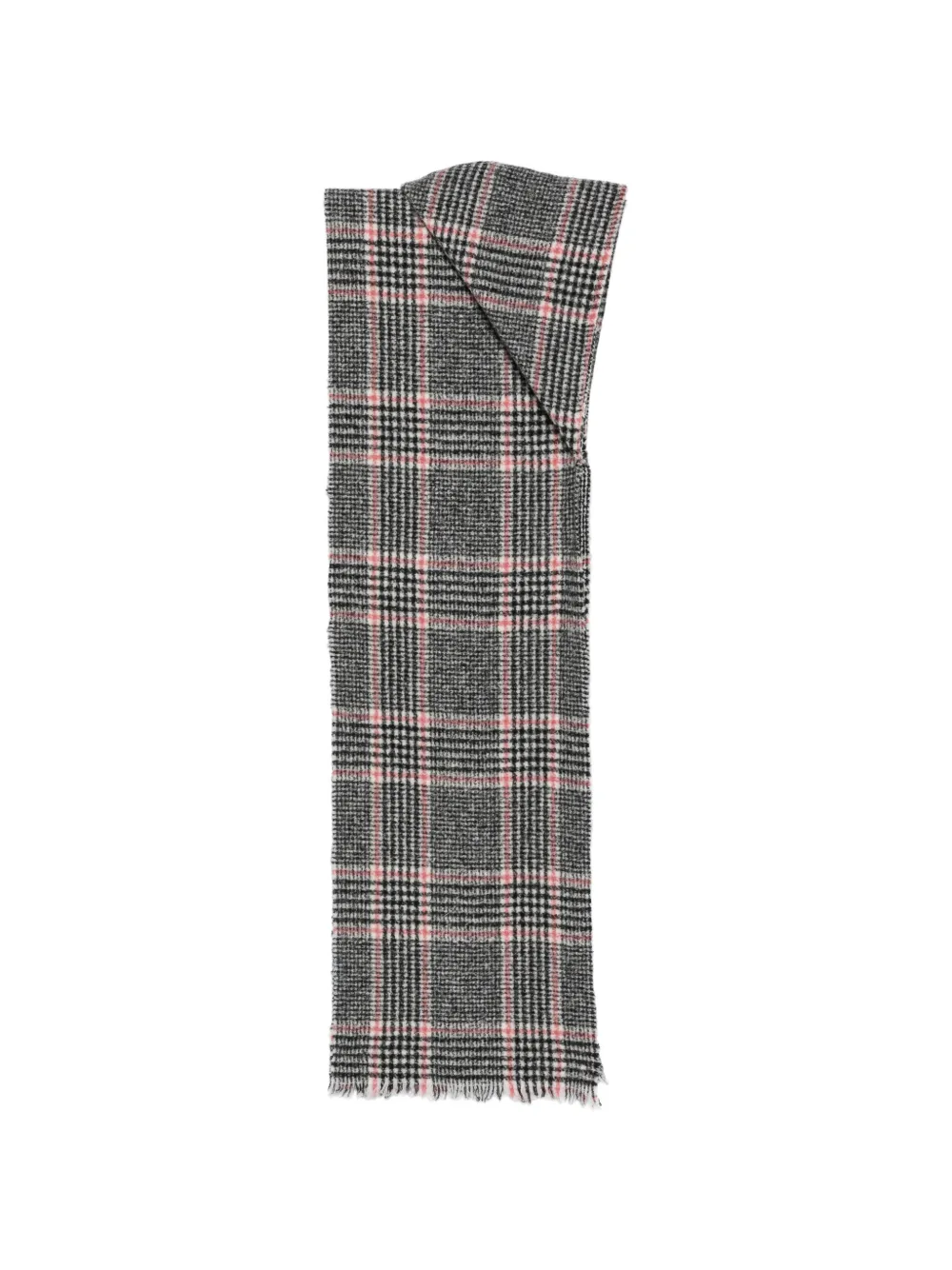 Destin Prince of Wales check scarf - Grigio