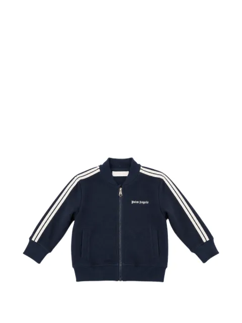 Palm Angels Kids Felpa con cappuccio, zip e logo