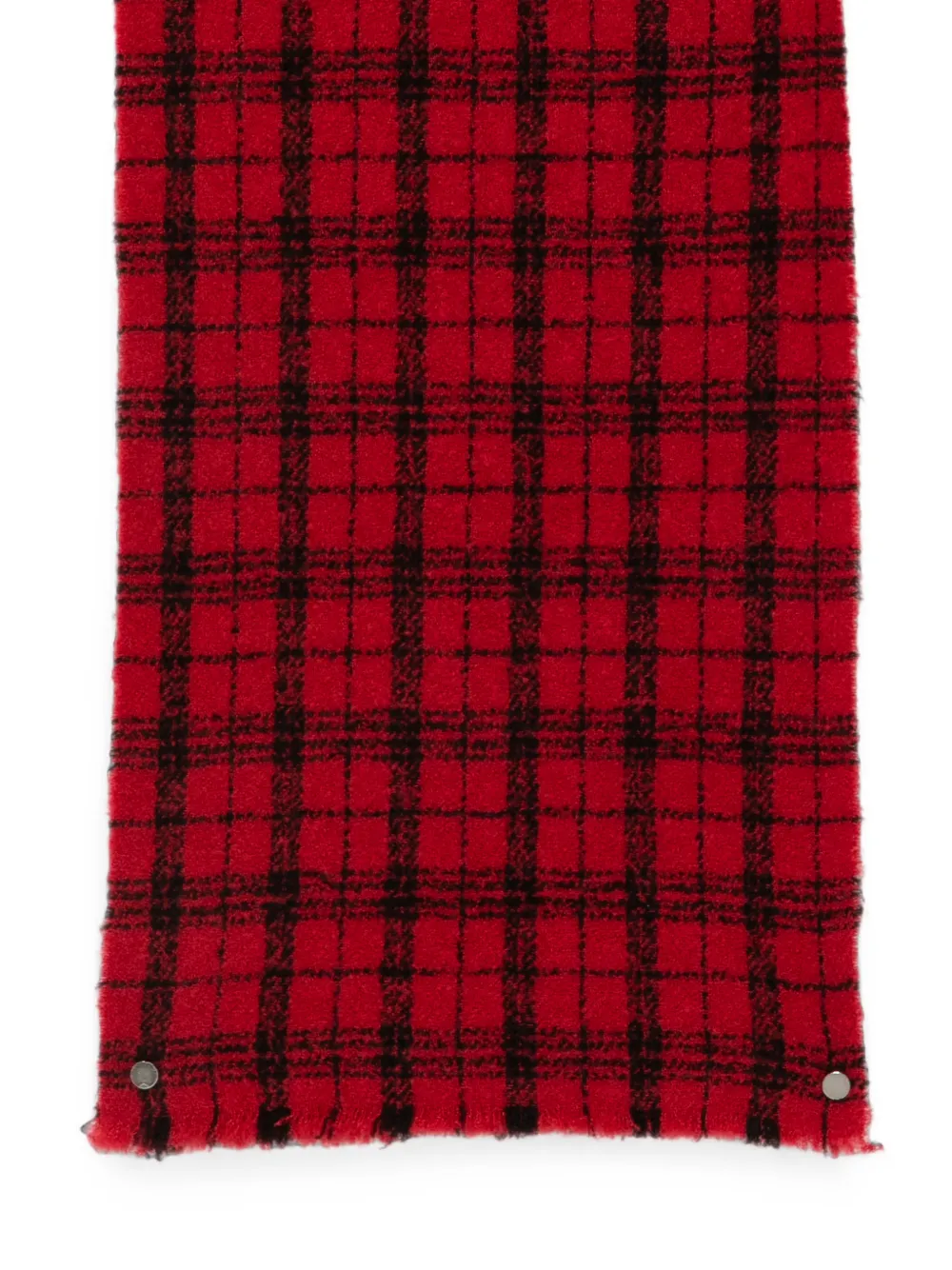 Destin Geruite sjaal Rood