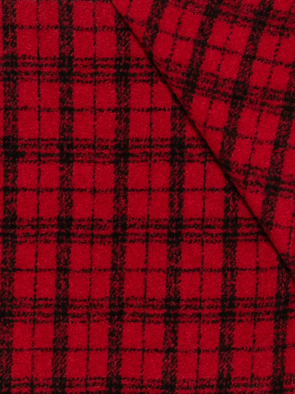 Destin Geruite sjaal Rood