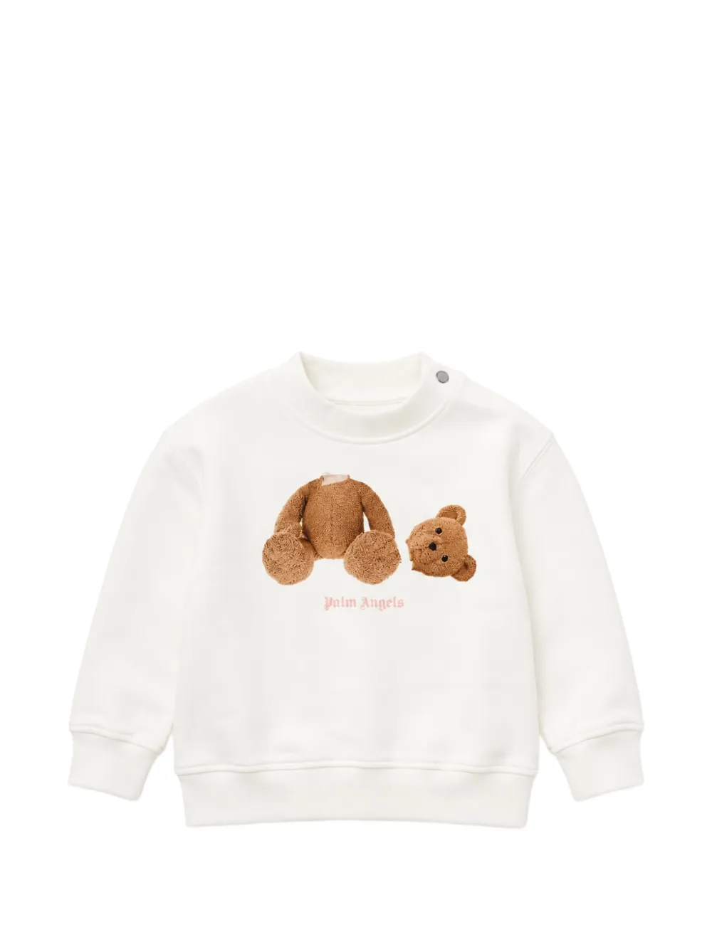 Palm Angels Kids bear-print sweater - Bianco
