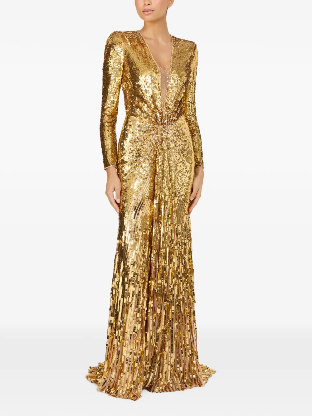 Jenny Packham Narcissus jurk Goud