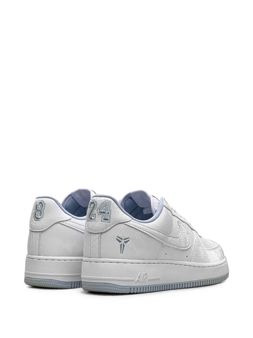 Nike x Kobe Bryant Air Force 1 snakeskin-effect low-top sneakers Wit