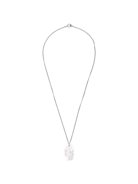 MM6 Maison Margiela engraved dog-tag necklace