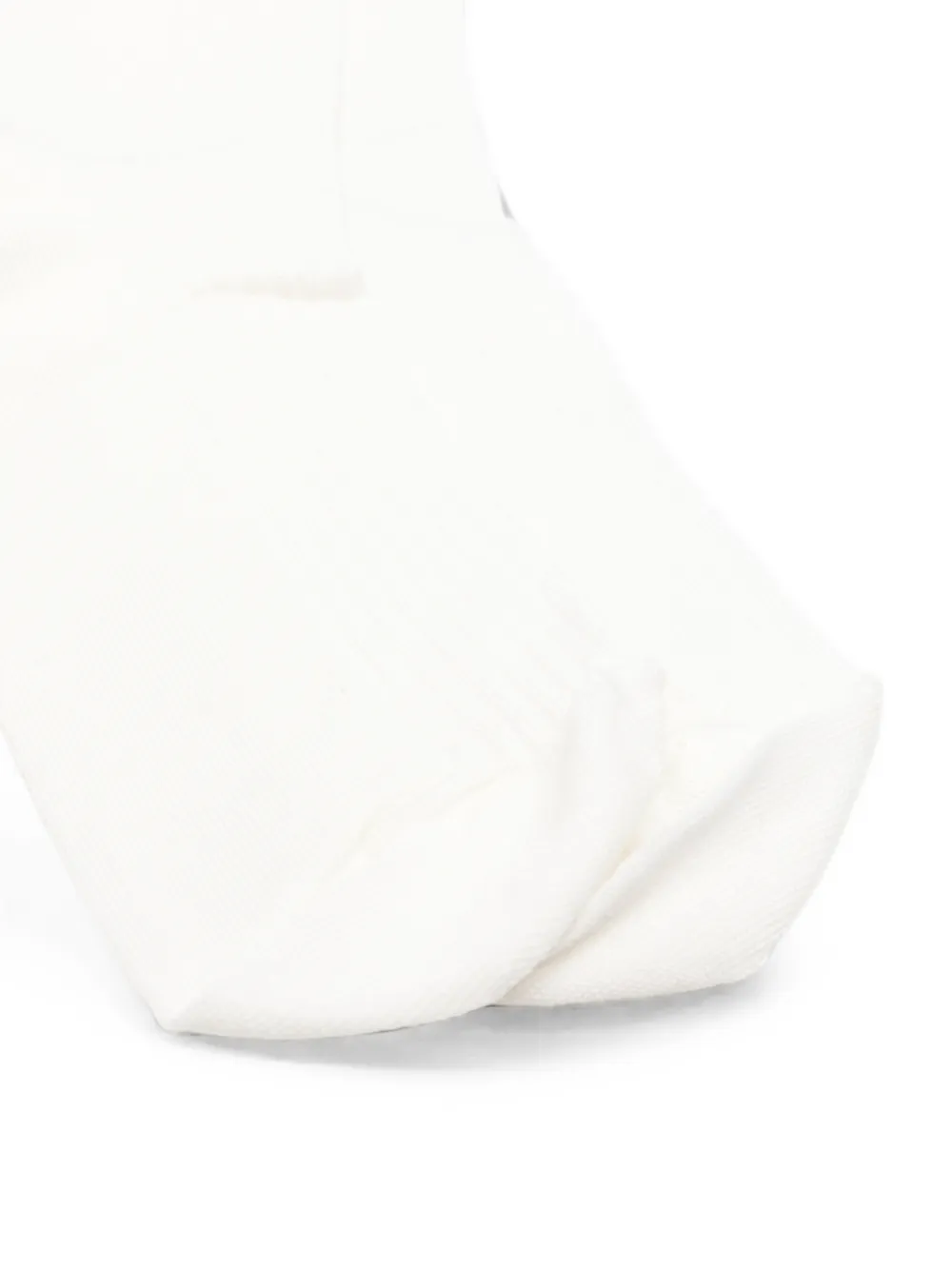 MM6 Maison Margiela Geribbelde sokken met logo Beige