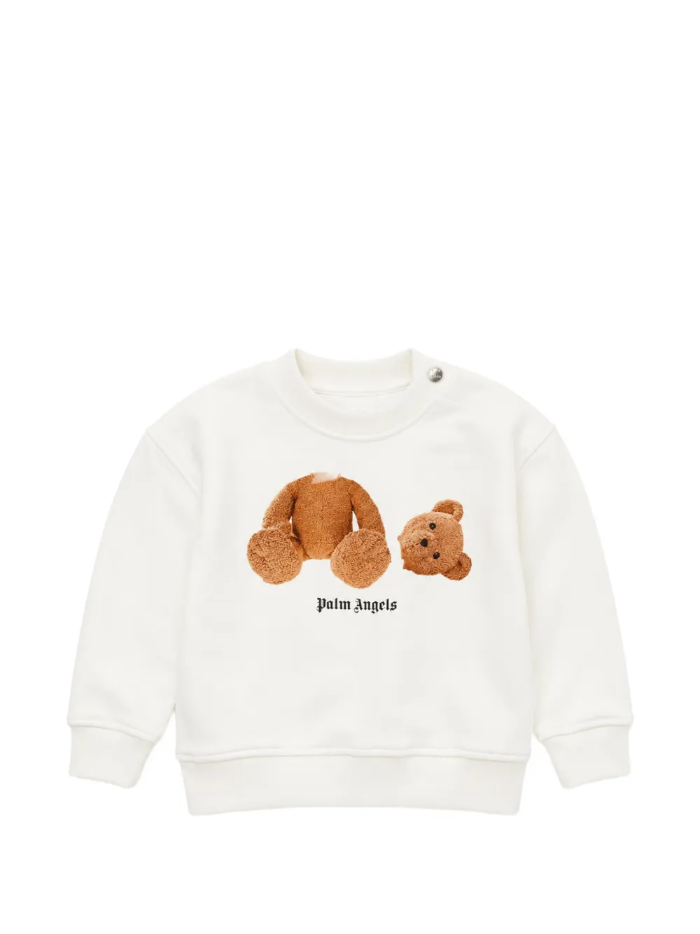 Palm Angels Kids Bear motif sweatshirt - Weiß