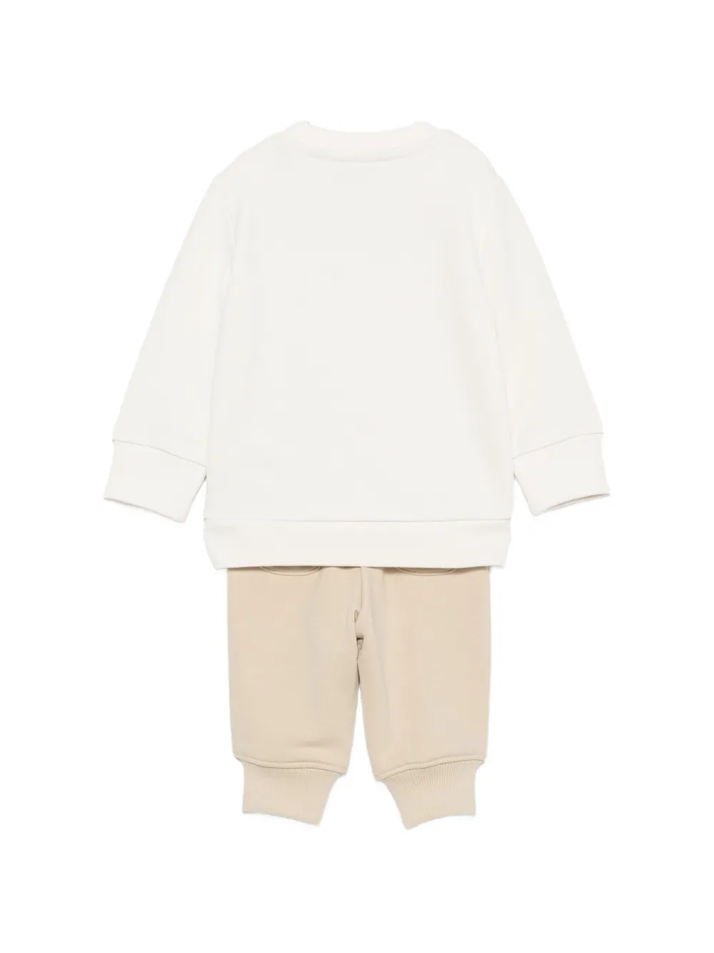 TRUSSARDI JUNIOR Trainingspak met logoprint en schouderknoop Wit
