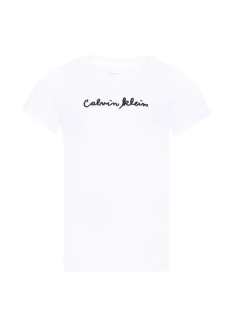 Calvin Klein Kids playera con logo estampado
