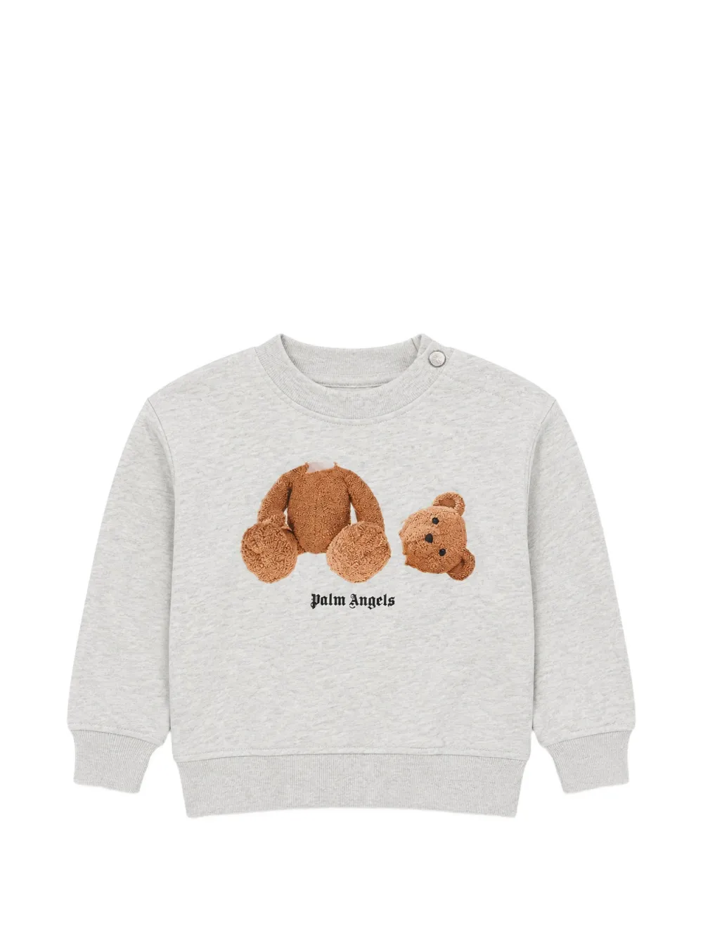 Palm Angels Kids Bear motif sweatshirt - Grigio