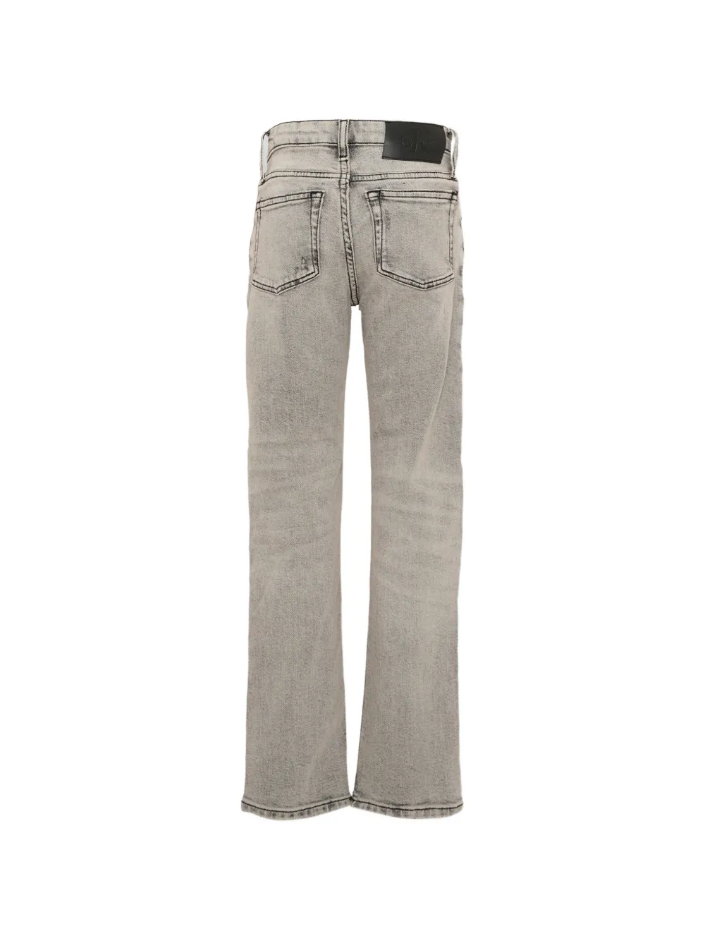 Calvin Klein Kids Gerafelde acid-wash jeans Grijs