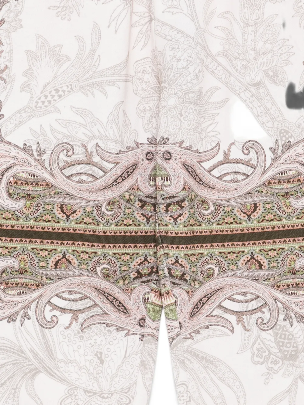 ETRO KIDS Broek met elastische manchetten en paisley-print Beige