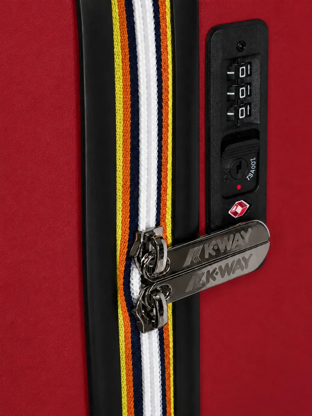 K-Way Eudoxie reistas met logo-reliëf Rood