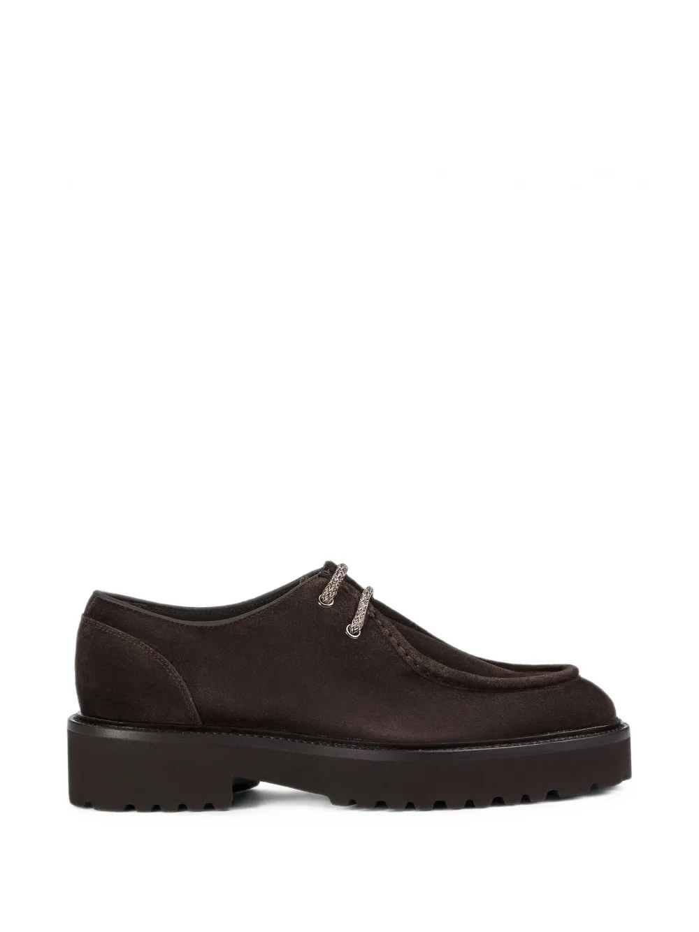 Doucal's suede lace-up Derby shoes