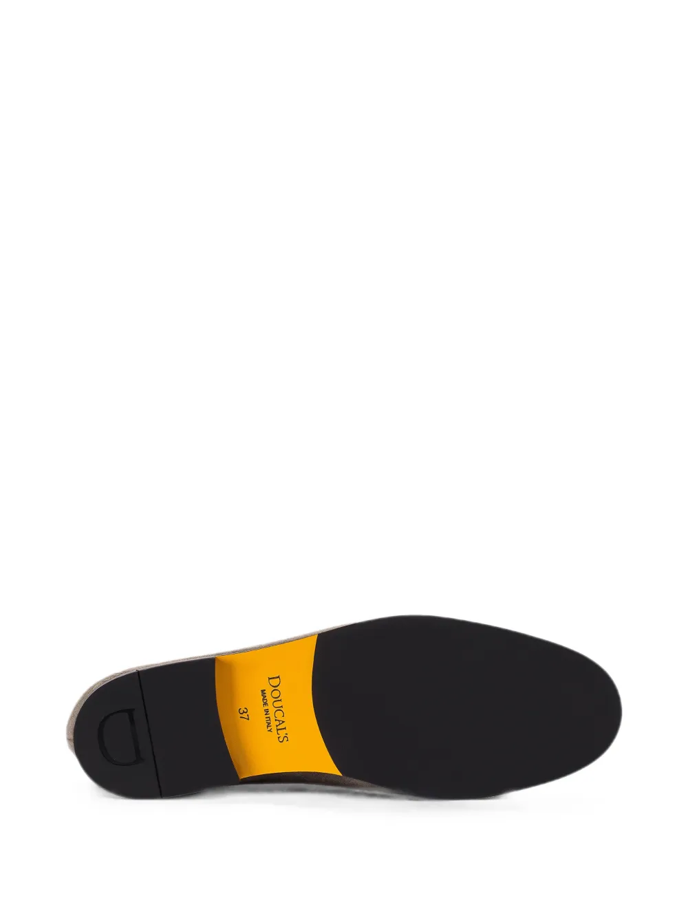 Doucal's Suède loafers met studs Bruin