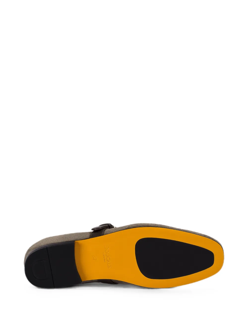 Doucal's buckle-fastening suede ballet flats Grijs