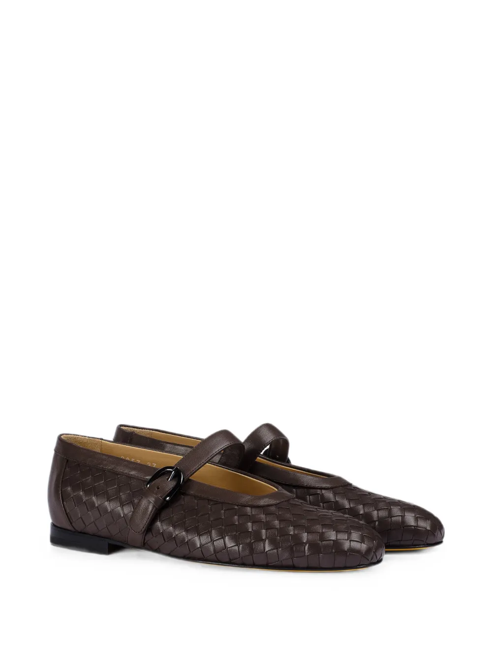 Doucal's interwoven leather ballet flats Bruin