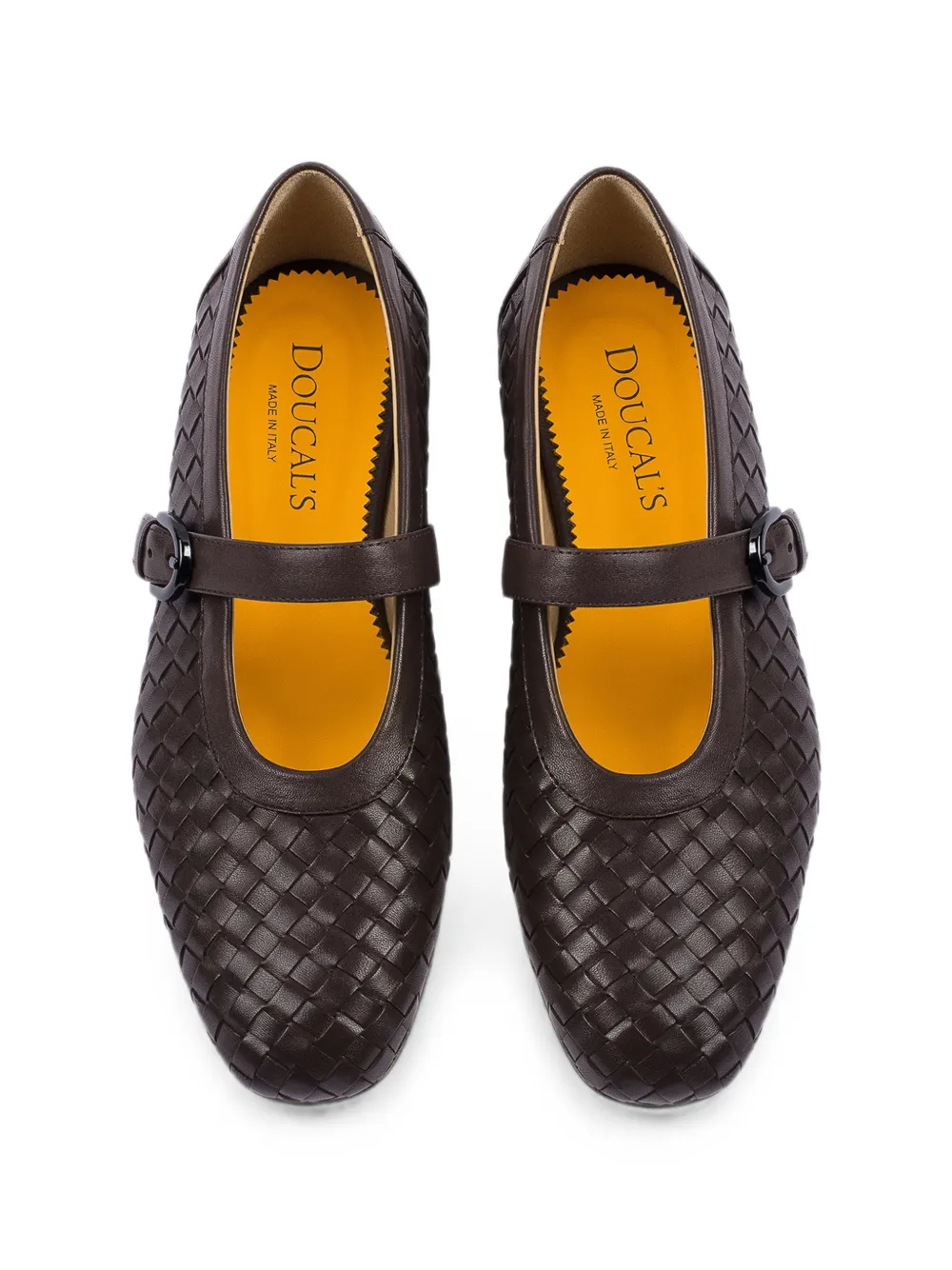 Doucal's interwoven leather ballet flats Bruin