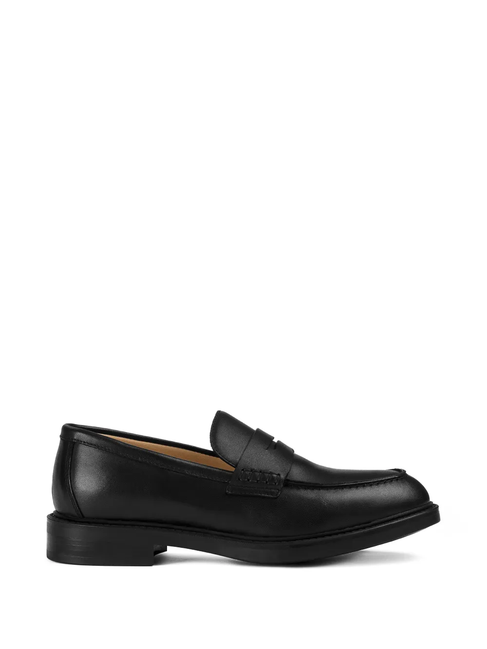 Doucal's penny leather loafers - Nero
