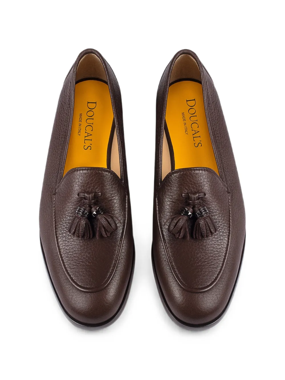 Doucal's Leren loafers met kwastje Bruin