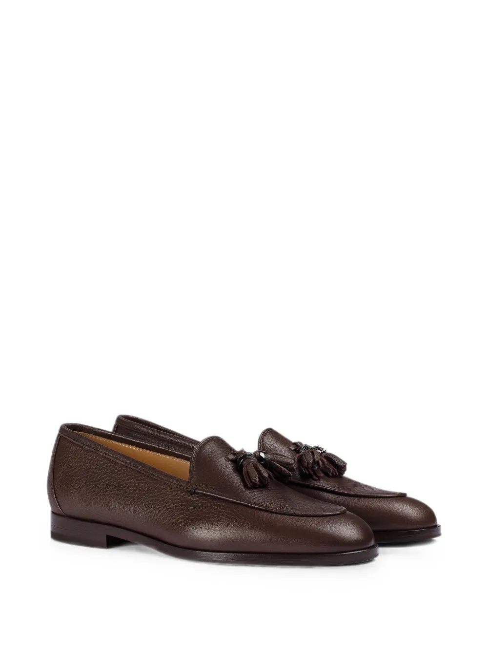 Doucal's Leren loafers met kwastje Bruin